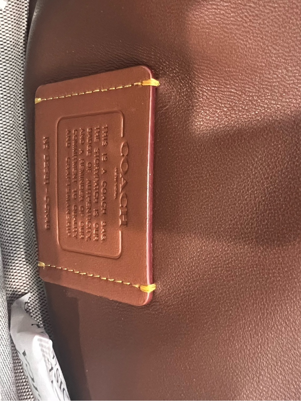 Coach Tabby 20 Quilted Suede Shoulder Bag in Warm Brown with Gold Chain - Picture 7 of 9